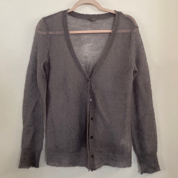 J.Jill mohair wool blend knit cardigan size s - Picture 1 of 3